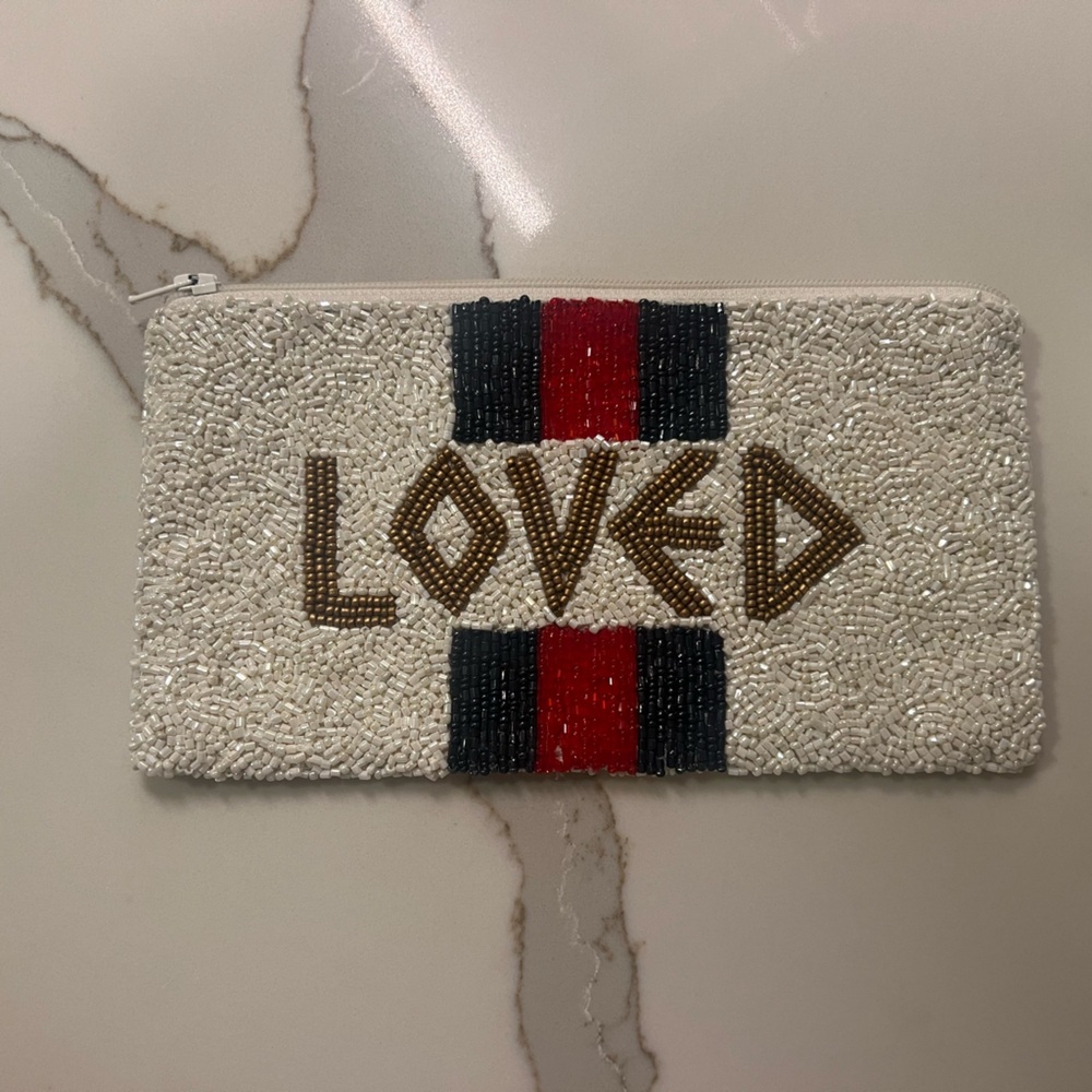 Moyna Loved Beaded Wallet Pouch